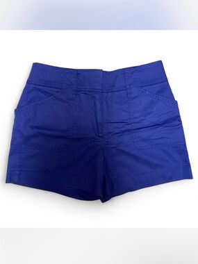 White House Black Market 4” Cotton Blue Shorts